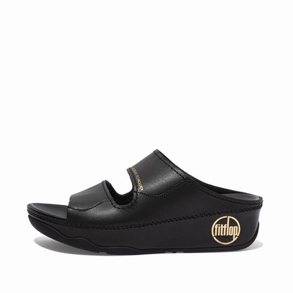 Mules Femme Fitflop Shuv Cuir Noir (KBH896273)